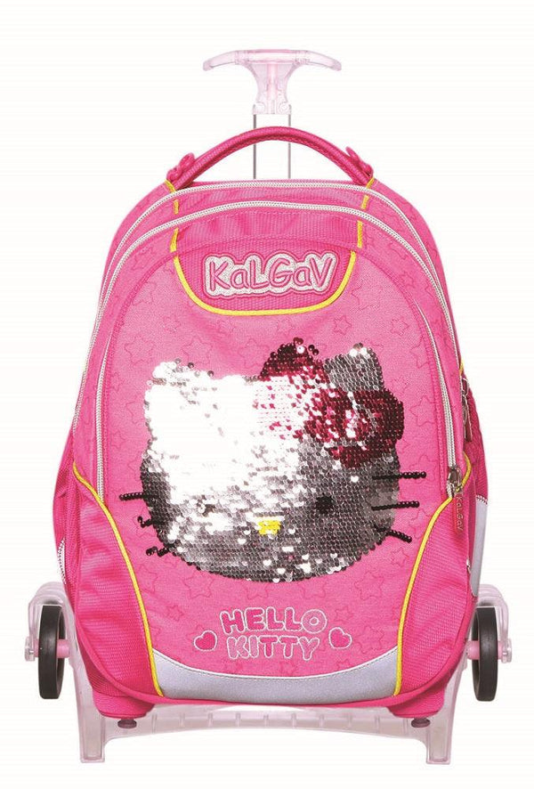 תיק קל גב X-Bag Trolley - הלו קיטי פוקסיה - צעצועים ילדים ודרקונים