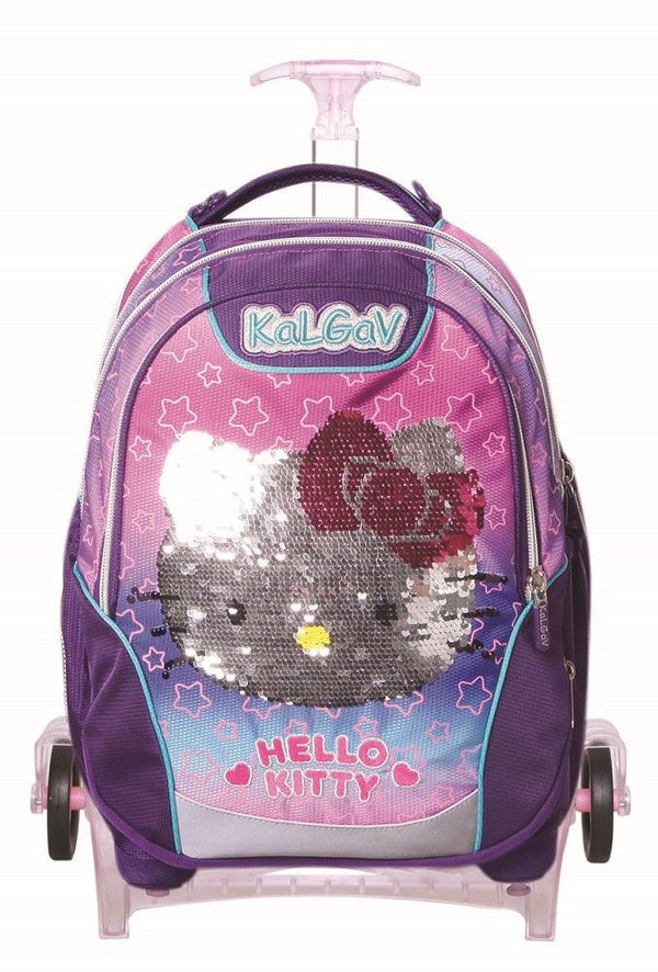 תיק קל גב X-Bag Trolley - הלו קיטי סגול - צעצועים ילדים ודרקונים