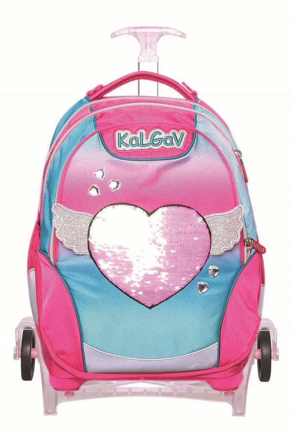 תיק קל גב X-Bag Trolley - LOVE ורוד - צעצועים ילדים ודרקונים