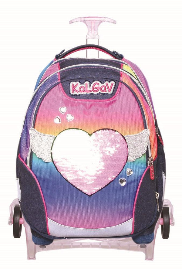 תיק קל גב X-Bag Trolley - LOVE צבעוני - צעצועים ילדים ודרקונים
