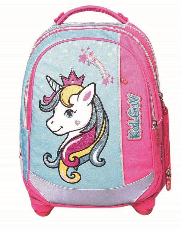 תיק קל גב X-Bag - חד קרן פוקסיה/תכלת - צעצועים ילדים ודרקונים