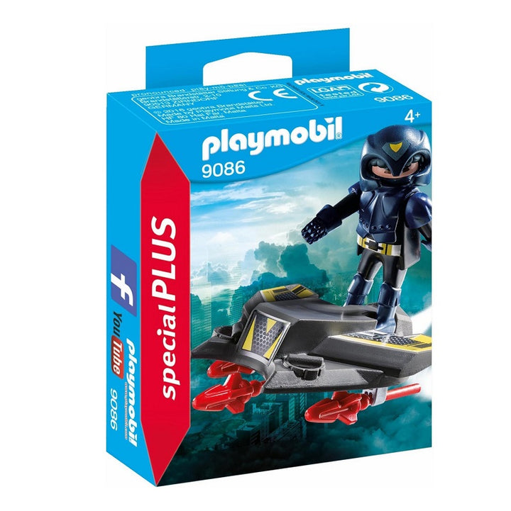 Playmobil 9086 פליימוביל אביר חלל ומטוס סילון - פליימוביל - צעצועים ילדים ודרקונים