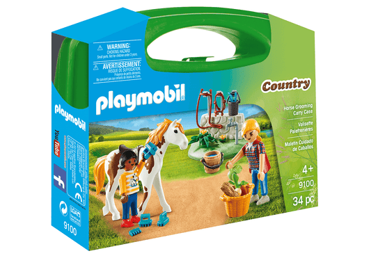 Playmobil פליימוביל מזוודת טיפול בסוסים - 9100 - פליימוביל - צעצועים ילדים ודרקונים