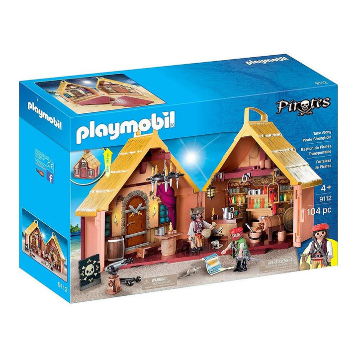פליימוביל 9112 המצודה הפיראטית מארז נשיאה - Playmobil - צעצועים ילדים ודרקונים