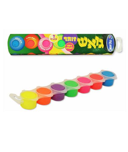 סט צבעי גואש אומגה 7 גוונים זוהר - צעצועים ילדים ודרקונים