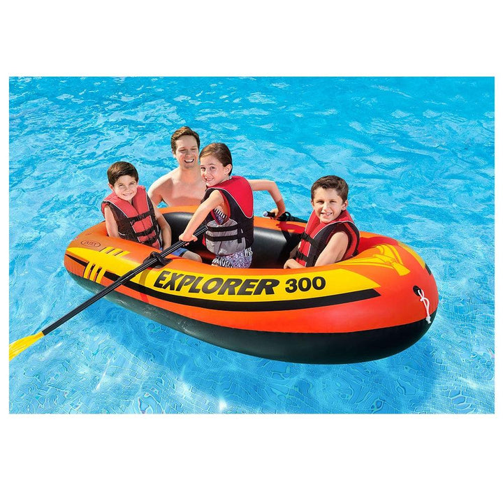 סירה 300 כולל משאבה ומשוטים - INTEX - צעצועים ילדים ודרקונים