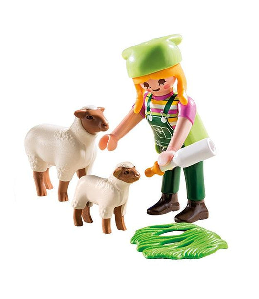 Playmobil 9356 - פליימוביל 9356 חקלאית עם כבשים - צעצועים ילדים ודרקונים