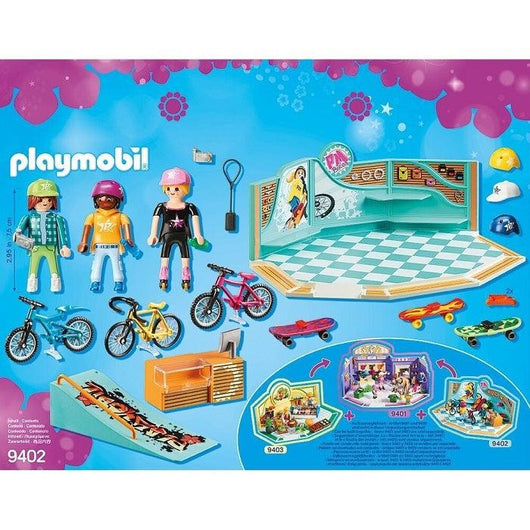 פליימוביל 9402 חנות אופניים וסקייטבורד - playmobil 9402 - צעצועים ילדים ודרקונים