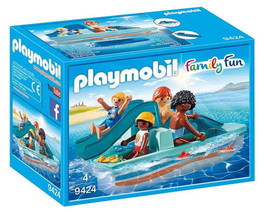 Playmobil פליימוביל 9424 סירת פדלים משפחתית - 9424 - צעצועים ילדים ודרקונים