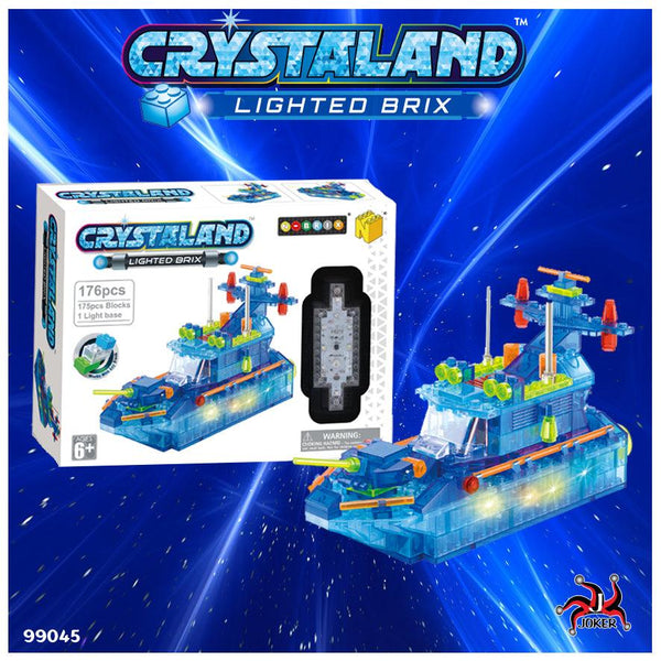 ספינה אורות להרכבה 176 חלקים - CRYSTALAND - צעצועים ילדים ודרקונים