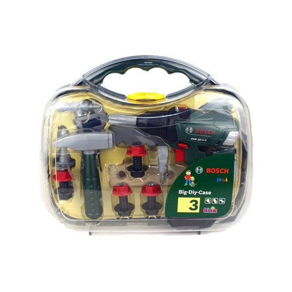 מזוודת כלי עבודה גדולה לילדים כולל מברגה - BOSCH - צעצועים ילדים ודרקונים