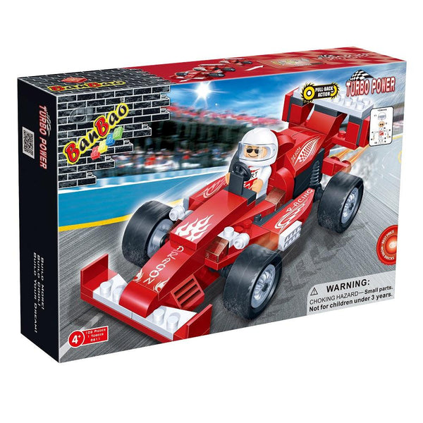 בנבאו מכונית מרוץ אדומה - Banbao - צעצועים ילדים ודרקונים