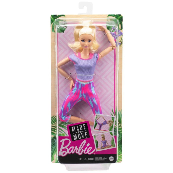 בובת ברבי גמישה בלונדינית - Barbie - צעצועים ילדים ודרקונים