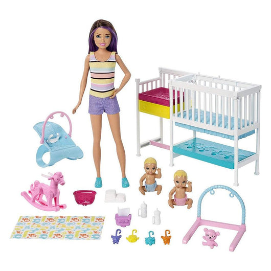 סט ברבי בייביסיטר חדר תינוקות - Barbie - צעצועים ילדים ודרקונים