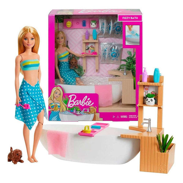 ברבי סט אמבטיה ספא- Barbie - צעצועים ילדים ודרקונים
