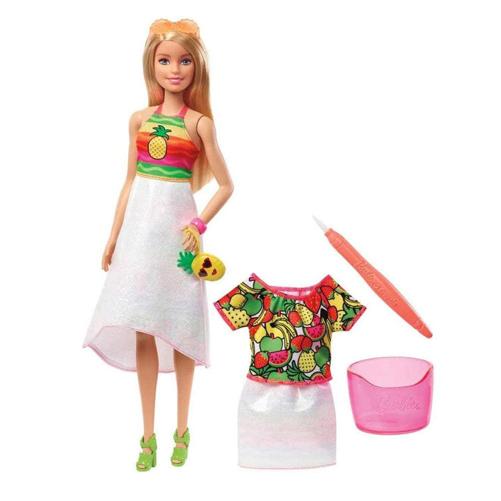 בובת ברבי עם בגד משנה צבע במים - Barbie - צעצועים ילדים ודרקונים