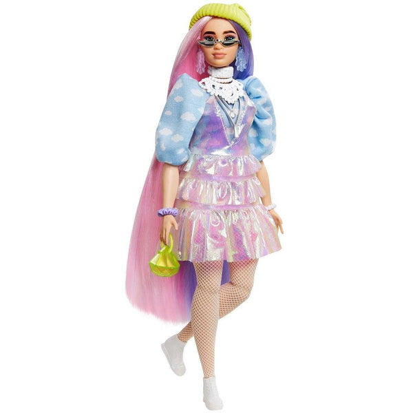 בובת ברבי אקסטרה שיער סגול - Barbie - צעצועים ילדים ודרקונים