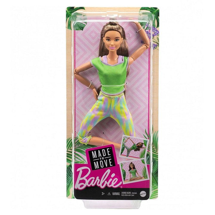 בובת ברבי גמישה חולצה ירוקה - Barbie - צעצועים ילדים ודרקונים