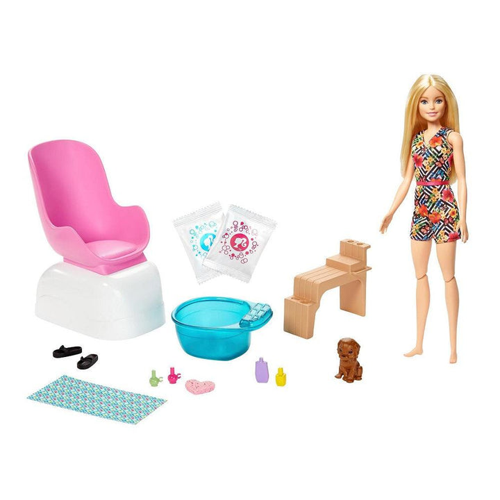 בובת ברבי סלון פדיקור - Barbie - צעצועים ילדים ודרקונים