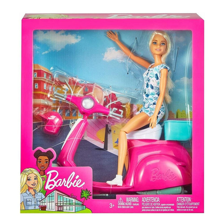קטנוע וברבי - Barbie - צעצועים ילדים ודרקונים