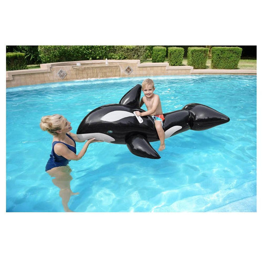 לוויתן שחור לרכיבה - BestWay - צעצועים ילדים ודרקונים