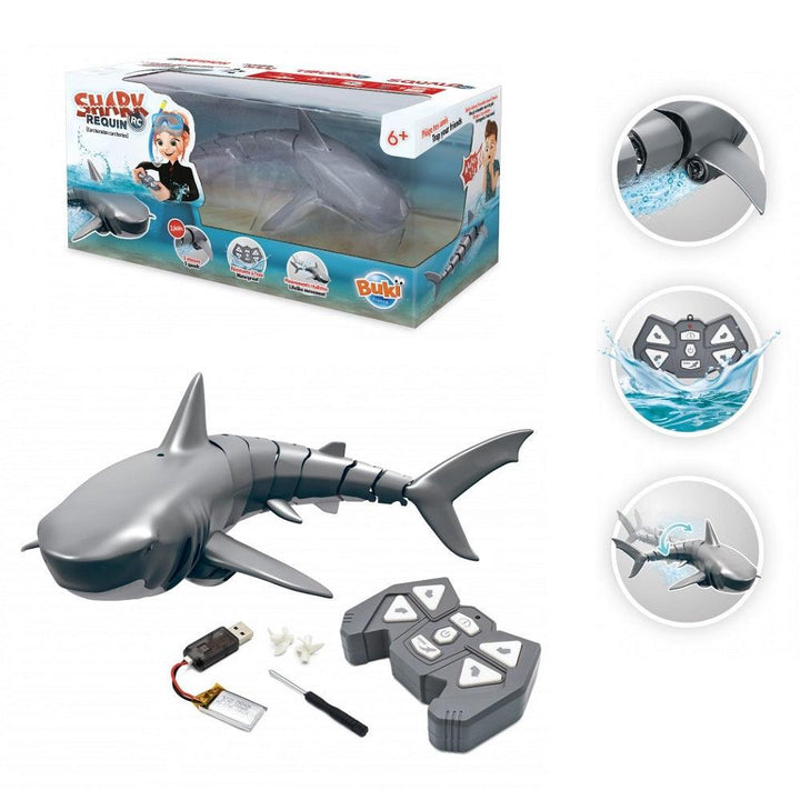 רובוט כריש על שלט מבית Buki france - צעצועים ילדים ודרקונים