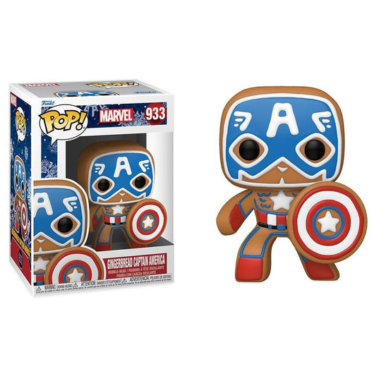בובת פופ קפטן אמריקה עוגיה - Funko POP 933 Gingerbread Captain America - צעצועים ילדים ודרקונים