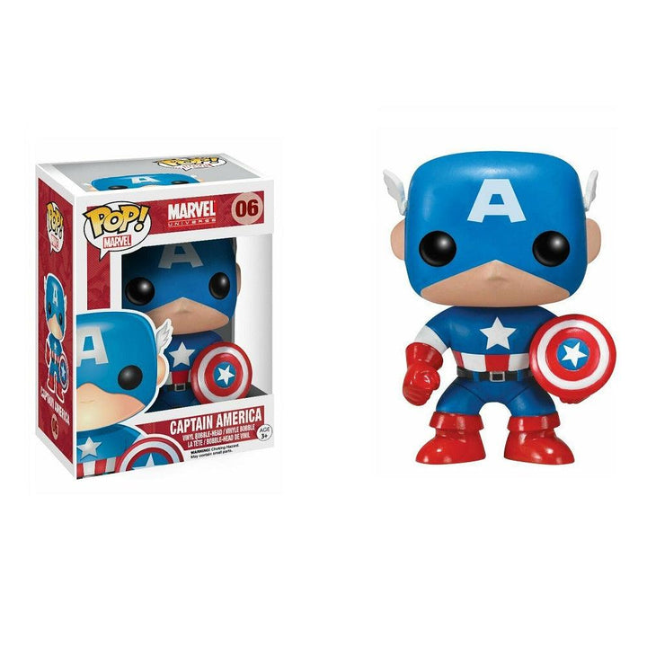 בובת פופ קפטן אמריקה קלאסי - Funko Pop 06 Captain America - צעצועים ילדים ודרקונים