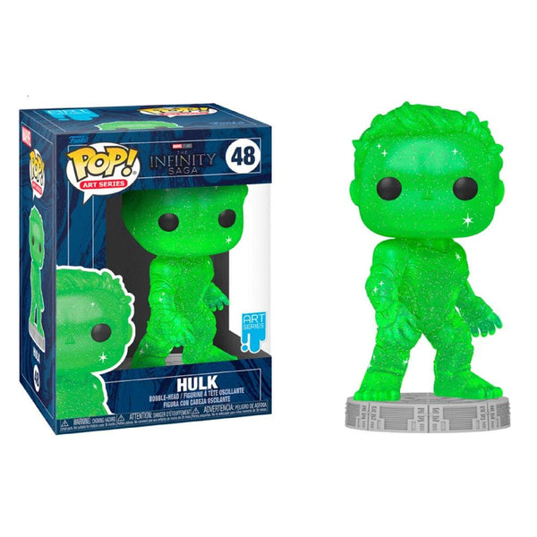 בובת פופ הענק הירוק בכיסוי פלסטיק קשיח - Funko Pop 48 Hulk Art Series - צעצועים ילדים ודרקונים