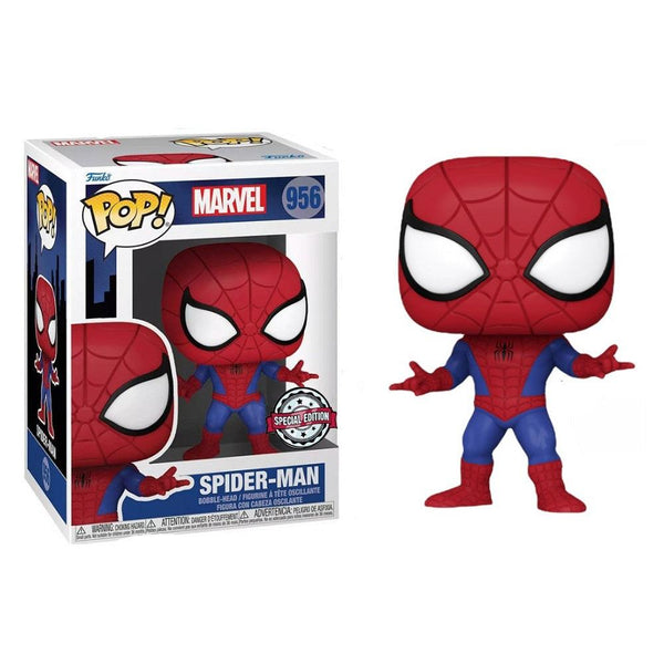 בובת פופ ספיידרמן מהדורה מיוחדת - Funko Pop 956 Spider-Man Special Edition - צעצועים ילדים ודרקונים