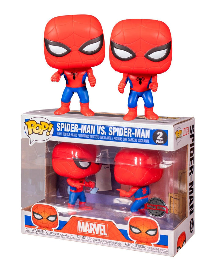 פופ זוגי ספיידרמן נגד ספיידרמן - Funko Pop Spider-Man VS Spider-Man - צעצועים ילדים ודרקונים