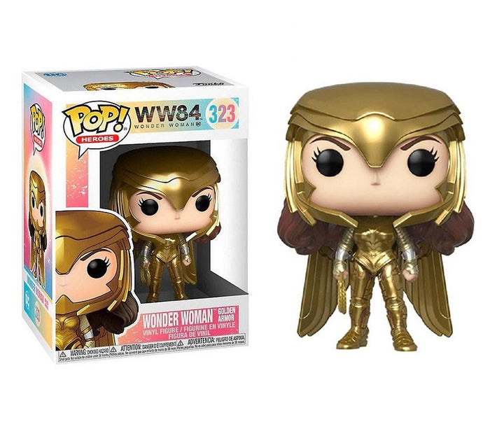 בובת פופ וונדר וומן שריון זהב - Funko Pop Wonder Woman Golden Armor 323 - צעצועים ילדים ודרקונים