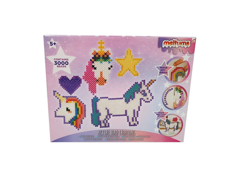 ערכת יצירה חרוזי גיהוץ חד קרן - צעצועים ילדים ודרקונים