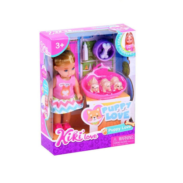 בובת קיקי עם כלבלבים - KIKI - צעצועים ילדים ודרקונים