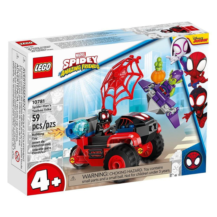 לגו ספיידרמן התלת אופן של מיילס מוראלס (LEGO 10781 Spider-Man's Techno Trike) - צעצועים ילדים ודרקונים