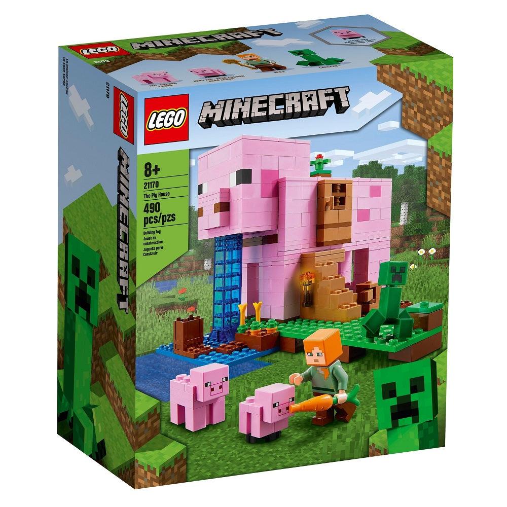 לגו מיינקראפט 21170 בית החזיר (LEGO 21170 The Pig House (Minecraft ...