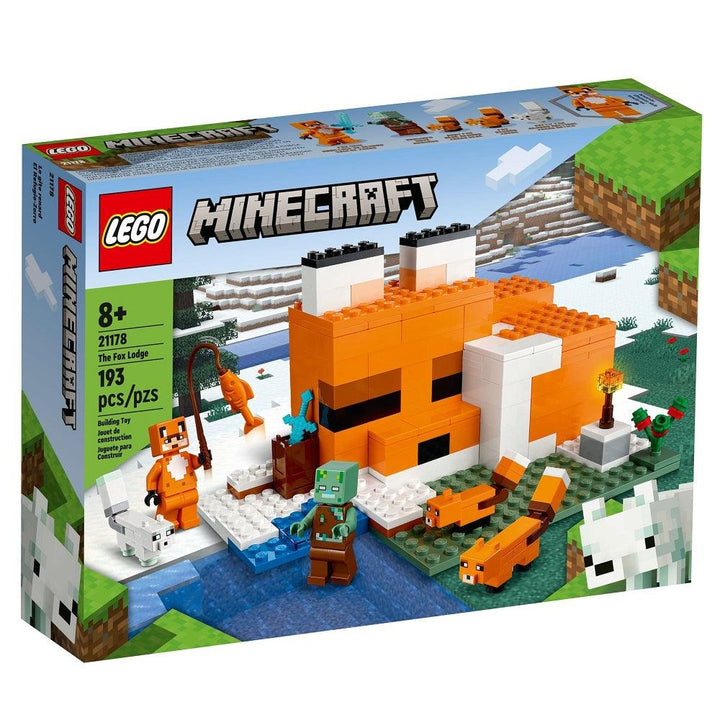 לגו מיינקראפט בקתת השועל (LEGO 21178 The Fox Lodge Minecraft) - צעצועים ילדים ודרקונים