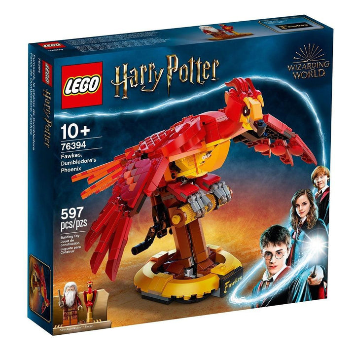 לגו הארי פוטר פוקס עוף החול (LEGO 76394 Fawkes Dumbledore's Phoenix) - צעצועים ילדים ודרקונים