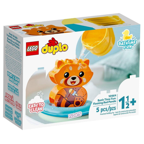 לגו דופלו פנדה אדומה צפה במים (LEGO Duplo 10964 Bath Time Fun: Floating Red Panda) - צעצועים ילדים ודרקונים