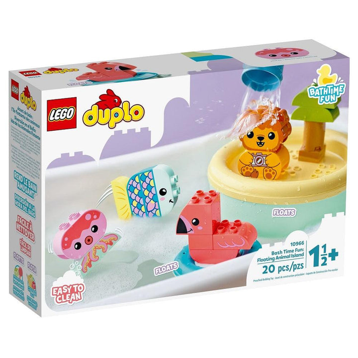 לגו דופלו אי חיות צף במים (LEGO Duplo 10966 Bath Time Fun: Floating Animal Island) - צעצועים ילדים ודרקונים