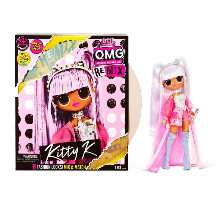בובת לול אופנה רמיקס קיטי קיי - LOL OMG REMIX Kitty K - צעצועים ילדים ודרקונים