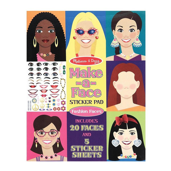 חוברת מדבקות פנים מבית Melissa and Doug - צעצועים ילדים ודרקונים