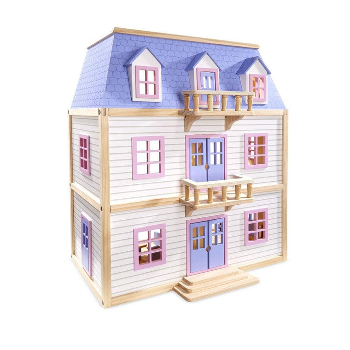 בית בובות רב קומות מעץ מבית Melissa and Doug - צעצועים ילדים ודרקונים