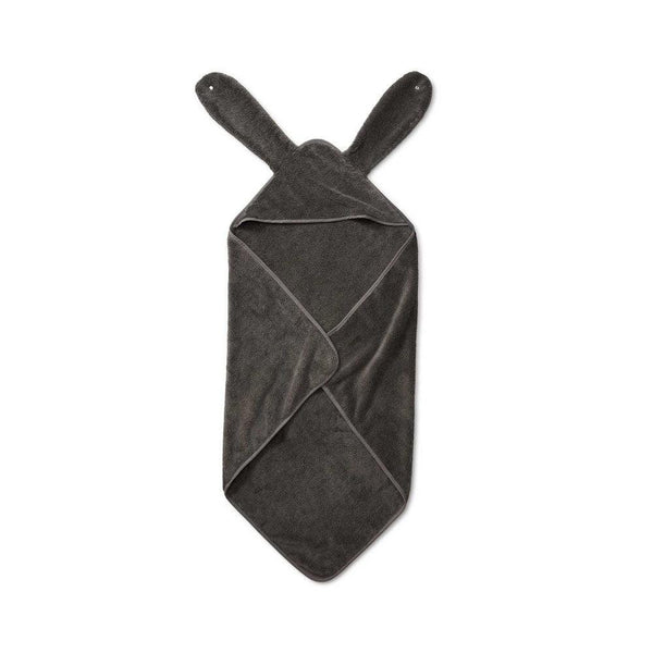 מגבת קפוצ'ון אוזני ארנב גרפיט - Nino - צעצועים ילדים ודרקונים