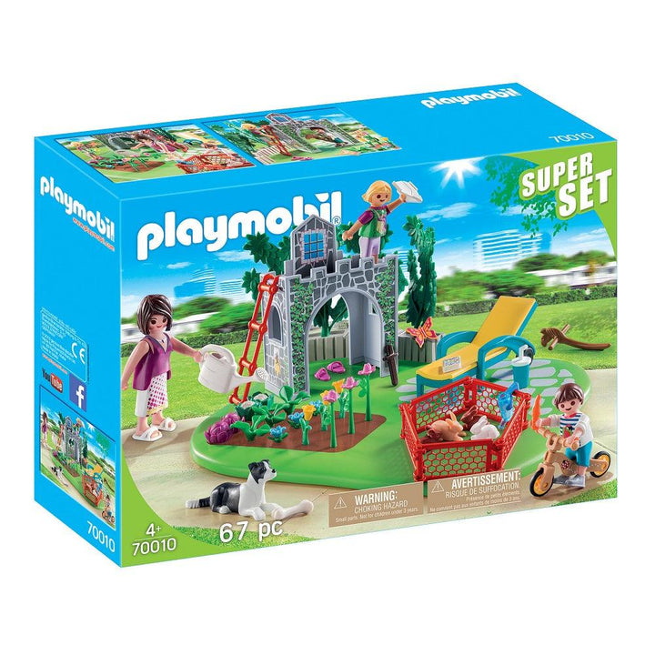 Playmobil 70010 - פליימוביל 70010 גינה משפחתית סופר סט - צעצועים ילדים ודרקונים