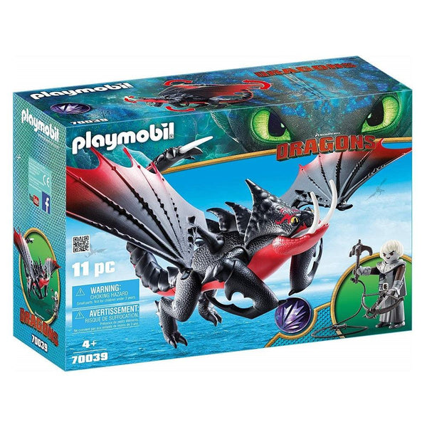 פליימוביל 70039 דרקון ד'תגריפר וצייד הדרקונים גרימל - Playmobil - צעצועים ילדים ודרקונים