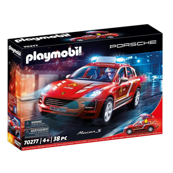 Playmobil 70277 - פליימוביל 70277 מכונית פורשה מקאן מכבי אש - צעצועים ילדים ודרקונים