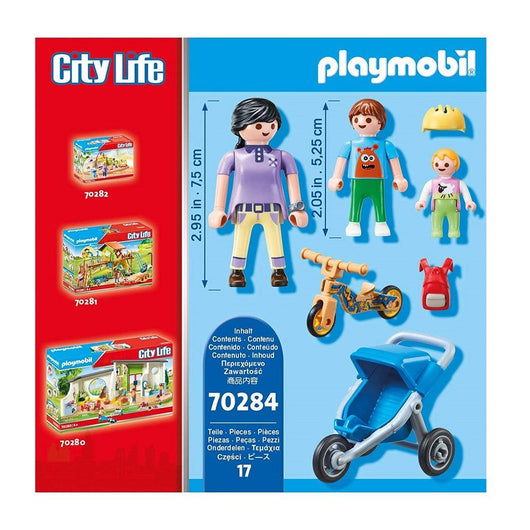 פליימוביל 70284 אמא וילדיה הקטנים בדרך לגן - Playmobil - צעצועים ילדים ודרקונים