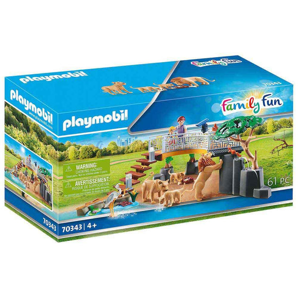 Playmobil 70343 - פליימוביל 70343 גן חיות עירוני גשר תצפית על אריות - צעצועים ילדים ודרקונים