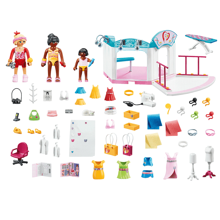 Playmobil 70590 - פליימוביל 70590 שופינג בעיר סטודיו לעיצוב אופנה - צעצועים ילדים ודרקונים